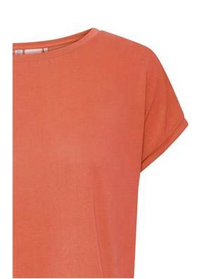 ICHI IHLIKE SS4:T-Shirts Hot Coral | Freewear IHLIKE SS4:T-Shirts - www.freewear.nl - Freewear