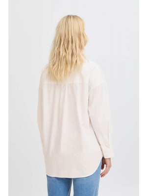 ICHI IHESTAMA SH:Shirts/Blouse Blanc de Blanc | Freewear IHESTAMA SH:Shirts/Blouse - www.freewear.nl - Freewear
