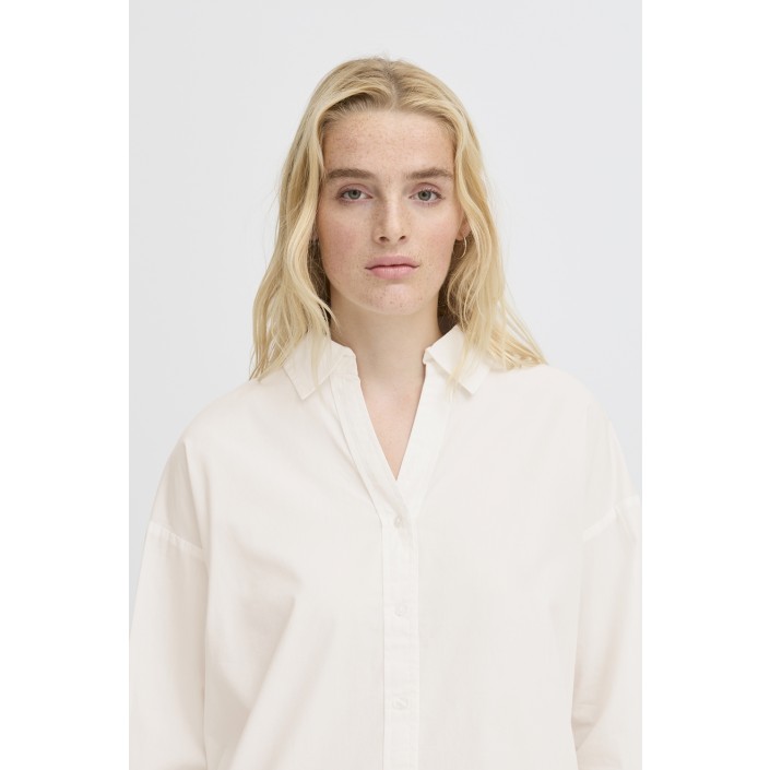 ICHI IHESTAMA SH:Shirts/Blouse Blanc de Blanc | Freewear IHESTAMA SH:Shirts/Blouse - www.freewear.nl - Freewear