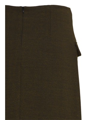 ICHI IHKATE JACQUARD SK5:Skirts BLACK BROWN HERRINGBONE | Freewear IHKATE JACQUARD SK5:Skirts - www.freewear.nl - Freewear