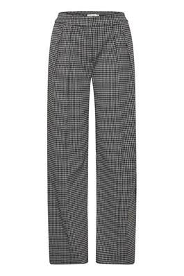 Ichi Broek Ihkate Houndstooth Pa2 20122245 203946 Black/grey Houndstooth Dames Maat - XS