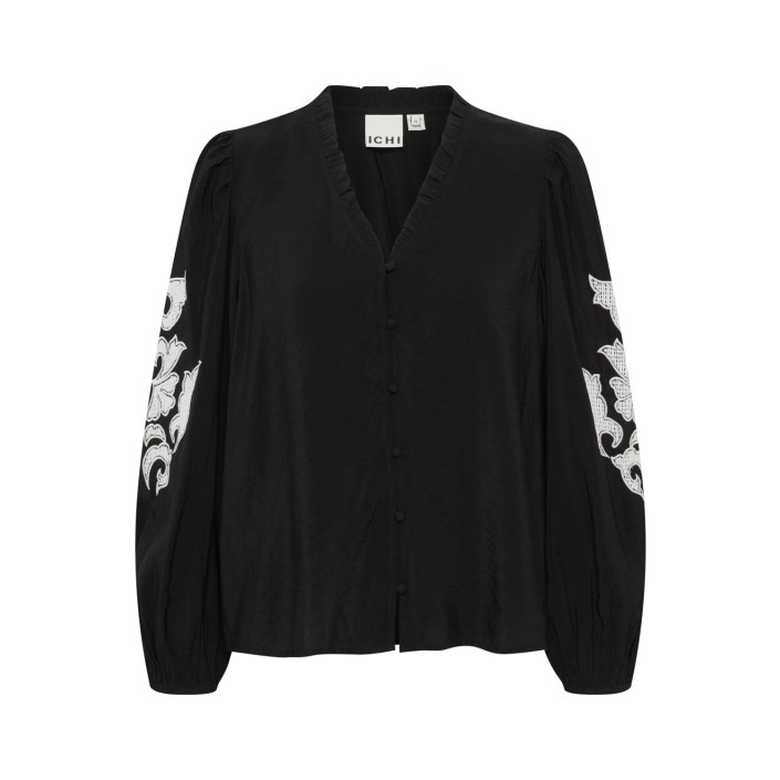 ICHI IHRASIMA SH:Shirts/Blouse Black | Freewear IHRASIMA SH:Shirts/Blouse - www.freewear.nl - Freewear