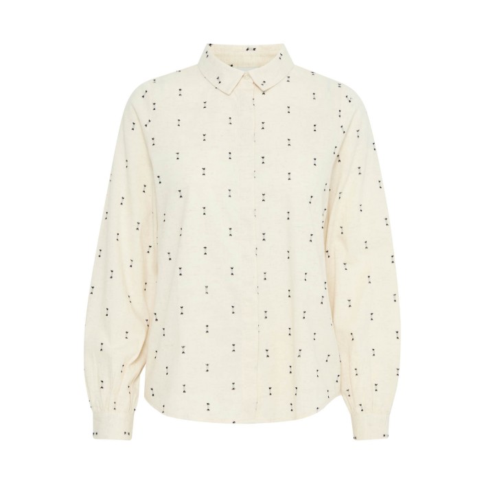 ICHI IHHIMALO SH2:Shirts/Blouse Oatmeal Melange | Freewear IHHIMALO SH2:Shirts/Blouse - www.freewear.nl - Freewear