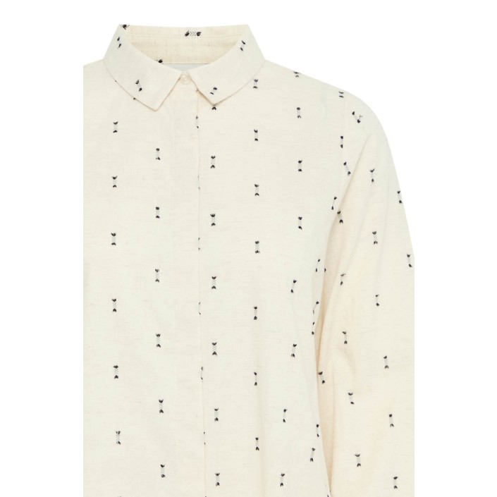 ICHI IHHIMALO SH2:Shirts/Blouse Oatmeal Melange | Freewear IHHIMALO SH2:Shirts/Blouse - www.freewear.nl - Freewear