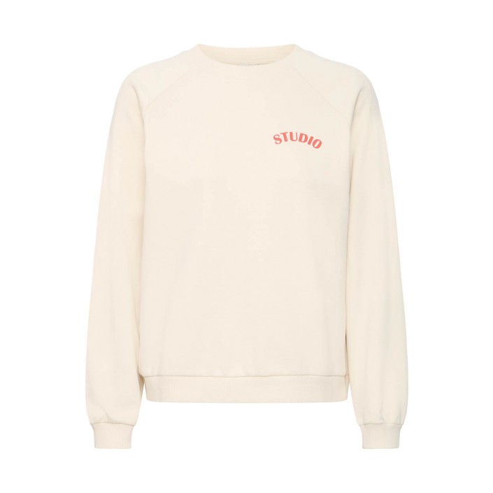 ICHI IHMARROT SW:Sweatshirt Birch | Freewear IHMARROT SW:Sweatshirt - www.freewear.nl - Freewear