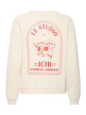 ICHI IHMARROT SW:Sweatshirt Birch | Freewear IHMARROT SW:Sweatshirt - www.freewear.nl - Freewear