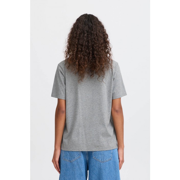 ICHI IHNYNNA SS2:T-Shirts Light grey melange | Freewear IHNYNNA SS2:T-Shirts - www.freewear.nl - Freewear