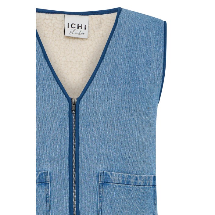 ICHI IHHIRAMO WA:Jackets Authentic Mid Blue  denim | Freewear IHHIRAMO WA:Jackets - www.freewear.nl - Freewear