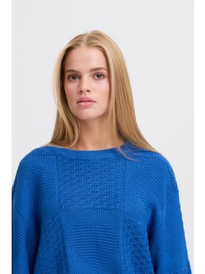 ICHI IHAGNETE LS2:Knit Turkish Sea | Freewear IHAGNETE LS2:Knit - www.freewear.nl - Freewear