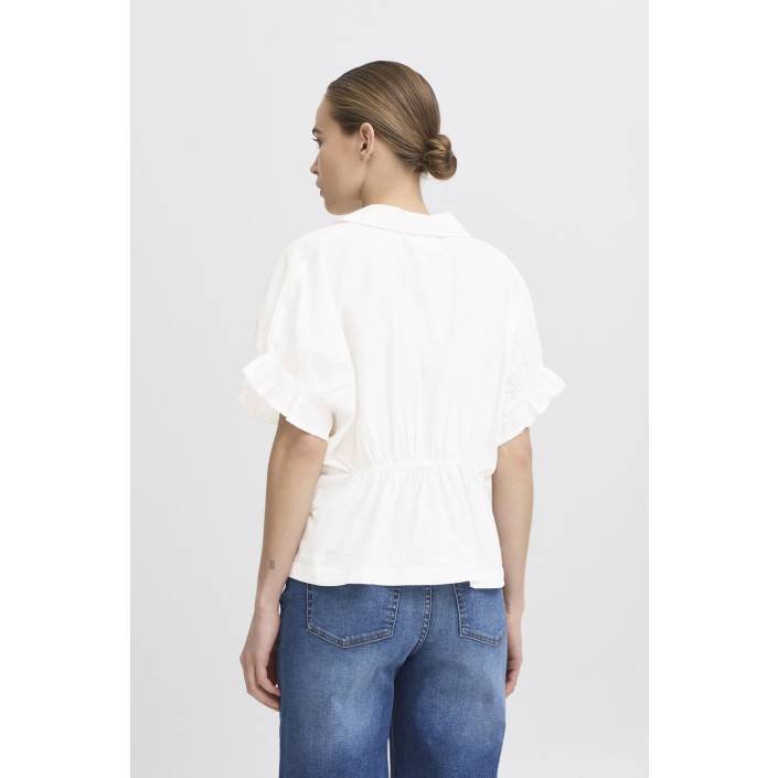ICHI IHSAMI SH:Shirts/Blouse Cloud Dancer | Freewear IHSAMI SH:Shirts/Blouse - www.freewear.nl - Freewear