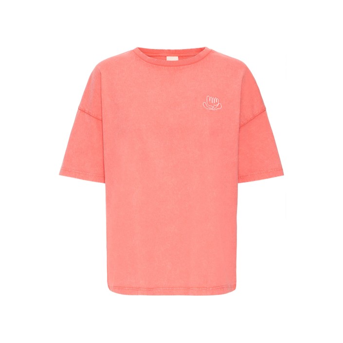 ICHI IHNABINO SS3:T-Shirts Geranium | Freewear IHNABINO SS3:T-Shirts - www.freewear.nl - Freewear