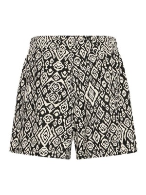 ICHI IHLINNO SHO:Shorts Black Diamond Ikat | Freewear IHLINNO SHO:Shorts - www.freewear.nl - Freewear