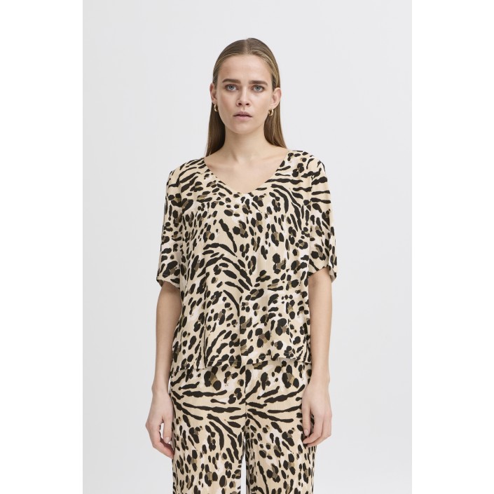 ICHI IHMARRAKECH AOP SS14:Shirts/Blouse Caribou Animal Aop | Freewear IHMARRAKECH AOP SS14:Shirts/Blouse - www.freewear.nl - Freewear