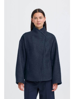 ICHI IHSTIPA JA7:Outerwear Gray Pinstripe | Freewear IHSTIPA JA7:Outerwear - www.freewear.nl - Freewear