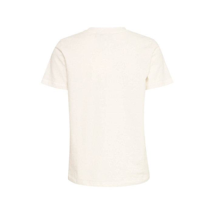 ICHI IHCAMINO SS27:T-Shirts Cloud Dancer w. Black | Freewear IHCAMINO SS27:T-Shirts - www.freewear.nl - Freewear