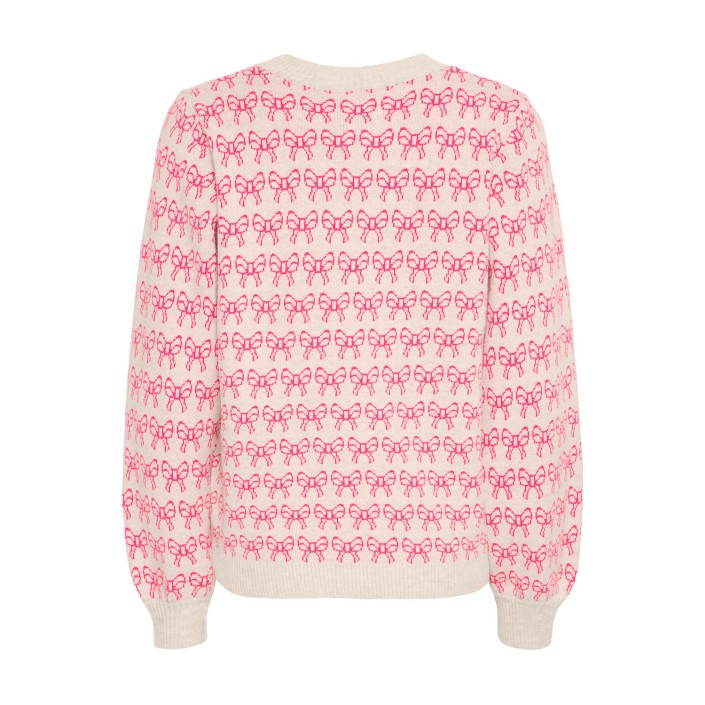 ICHI IHBRIELLE LS4:Knit Oatmeal w. Pink Yarrow | Freewear IHBRIELLE LS4:Knit - www.freewear.nl - Freewear