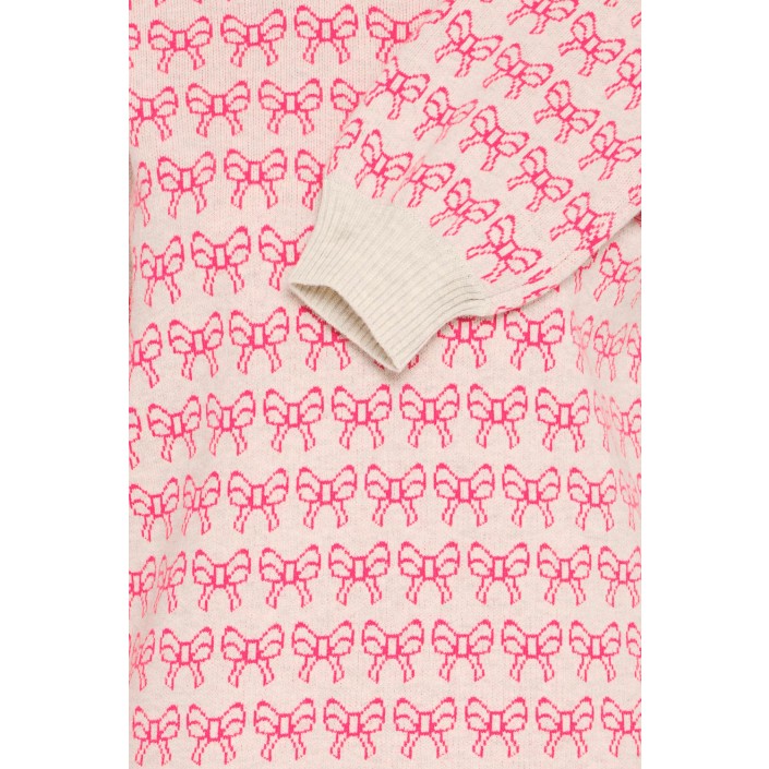 ICHI IHBRIELLE LS4:Knit Oatmeal w. Pink Yarrow | Freewear IHBRIELLE LS4:Knit - www.freewear.nl - Freewear