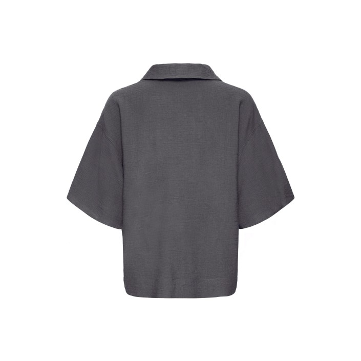 ICHI IHFAZIMA SH:Shirts/Blouse Gray Pinstripe | Freewear IHFAZIMA SH:Shirts/Blouse - www.freewear.nl - Freewear