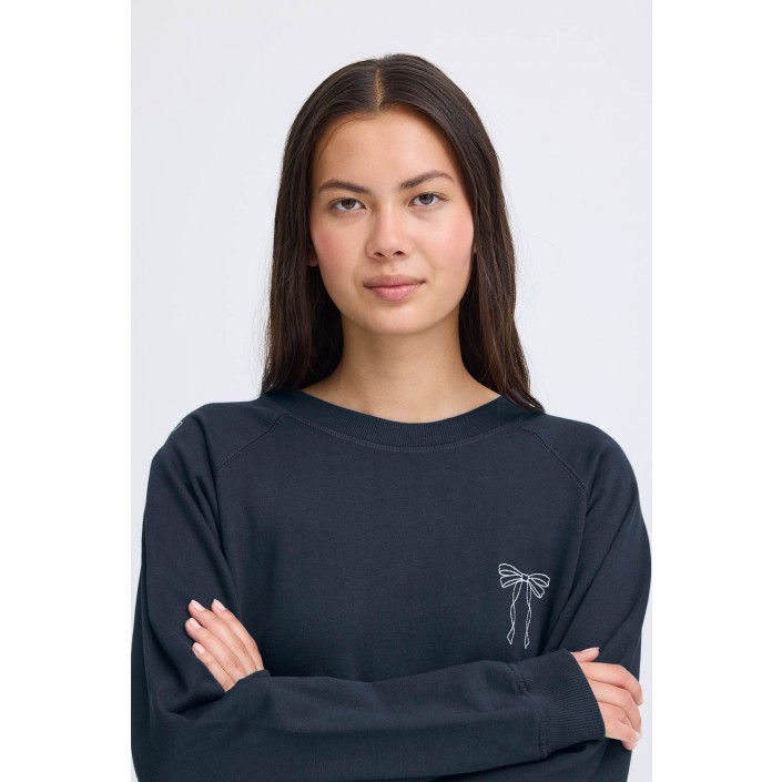 ICHI IHMARROT SW2:Sweatshirt Total Eclipse | Freewear IHMARROT SW2:Sweatshirt - www.freewear.nl - Freewear