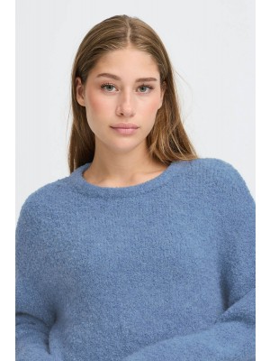 ICHI IHBLARISA LS:Knit Blue Yonder | Freewear IHBLARISA LS:Knit - www.freewear.nl - Freewear