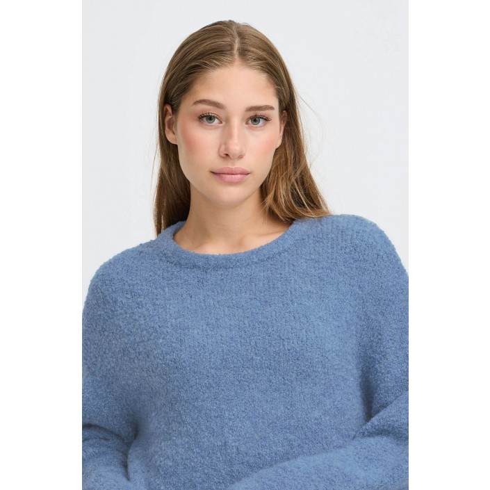 ICHI IHBLARISA LS:Knit Blue Yonder | Freewear IHBLARISA LS:Knit - www.freewear.nl - Freewear