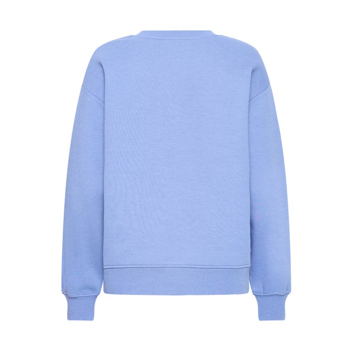 ICHI IHOLINNE SW:Sweatshirt BLUE YONDER MELANGE | Freewear IHOLINNE SW:Sweatshirt - www.freewear.nl - Freewear