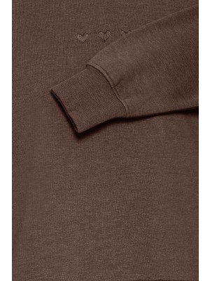 ICHI IHOLINNE SW:Sweatshirt Coffee Bean Melange | Freewear IHOLINNE SW:Sweatshirt - www.freewear.nl - Freewear