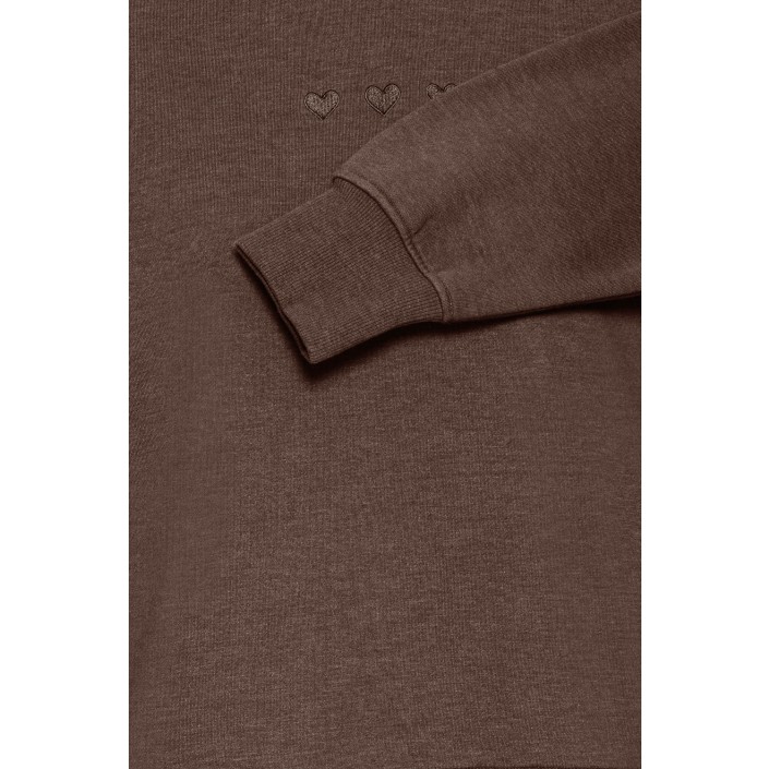 ICHI IHOLINNE SW:Sweatshirt Coffee Bean Melange | Freewear IHOLINNE SW:Sweatshirt - www.freewear.nl - Freewear