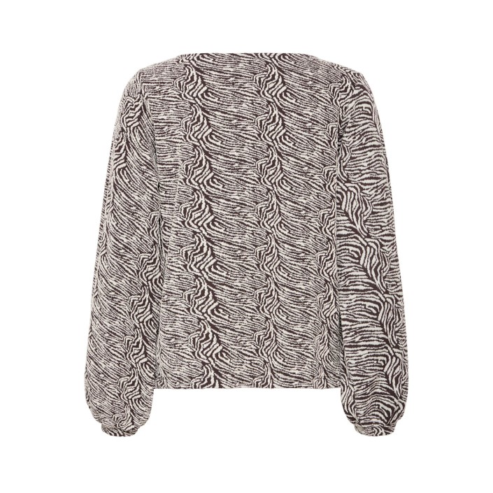 ICHI IHOELLY SW3:Sweatshirt COFFEE BEAN / BIRCH | Freewear IHOELLY SW3:Sweatshirt - www.freewear.nl - Freewear