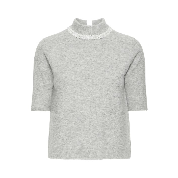 ICHI IHMACON SS:Knit Grey melange | Freewear IHMACON SS:Knit - www.freewear.nl - Freewear