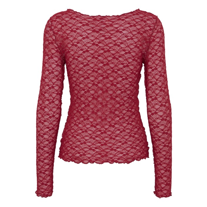 ICHI IHDEVON LS:T-Shirts Biking Red | Freewear IHDEVON LS:T-Shirts - www.freewear.nl - Freewear