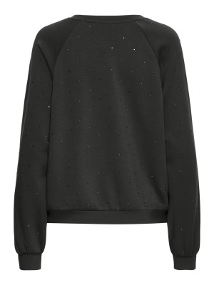 ICHI IHAMIAS LS:Sweatshirt Black | Freewear IHAMIAS LS:Sweatshirt - www.freewear.nl - Freewear