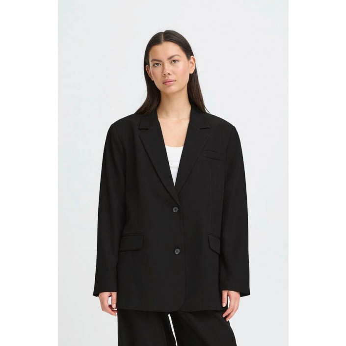 ICHI IHFAVA OVERSIZE BL:Jackets Black | Freewear IHFAVA OVERSIZE BL:Jackets - www.freewear.nl - Freewear