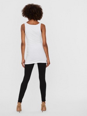 Vero Moda:Vero Moda VMMAXI MY SOFT  LONG TANK TOP NOOS Bright White | Freewear VMMAXI MY SOFT  LONG TANK TOP NOOS - www.freewear.nl - Freewear