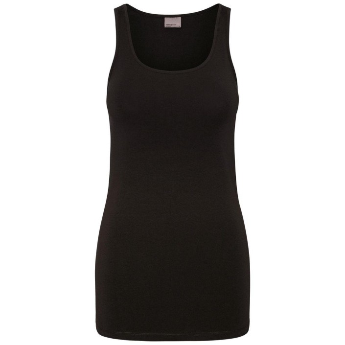 Vero Moda VMMAXI MY SOFT  LONG TANK TOP NOOS Black | Freewear VMMAXI MY SOFT  LONG TANK TOP NOOS - www.freewear.nl - Freewear