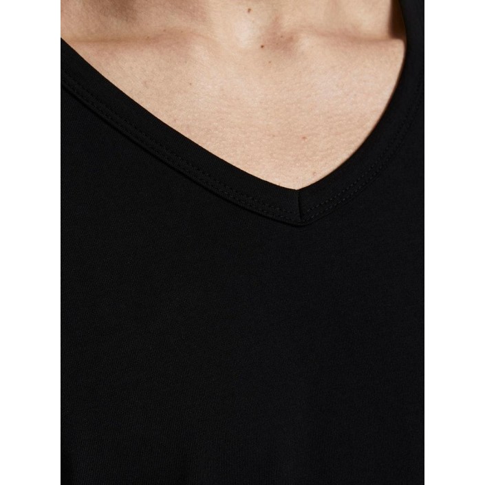 Jack and Jones BASIC V-NECK TEE S/S NOOS BLACK | Freewear BASIC V-NECK TEE S/S NOOS - www.freewear.nl - Freewear