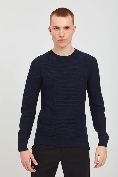 Casual Friday Karlo Structured Crew Neck Knit:knit