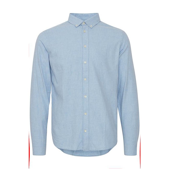 Casual Friday CFANTON LS BD fil a fil shirt:Shirts Chambray Blue | Freewear CFANTON LS BD fil a fil shirt:Shirts - www.freewear.nl - Freewear