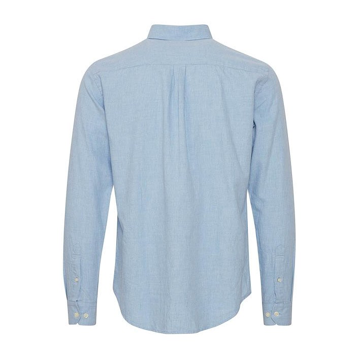 Casual Friday CFANTON LS BD fil a fil shirt:Shirts Chambray Blue | Freewear CFANTON LS BD fil a fil shirt:Shirts - www.freewear.nl - Freewear
