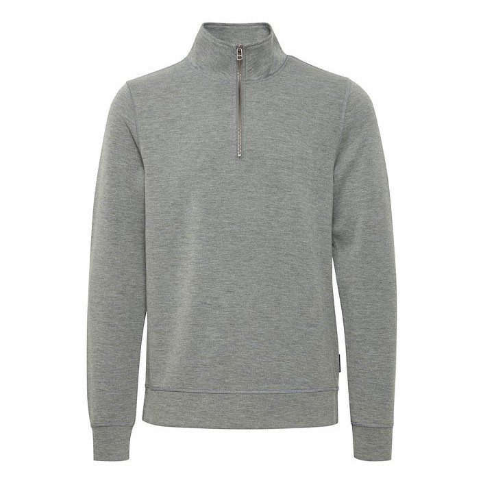 Casual Friday CFSEBASTIAN 0096 halfzip sweatshirt: Pewter mix | Freewear CFSEBASTIAN 0096 halfzip sweatshirt: - www.freewear.nl - Freewear