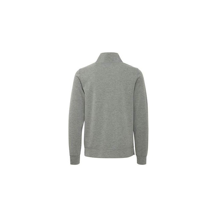Casual Friday CFSEBASTIAN 0096 halfzip sweatshirt: Pewter mix | Freewear CFSEBASTIAN 0096 halfzip sweatshirt: - www.freewear.nl - Freewear