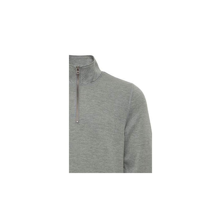 Casual Friday CFSEBASTIAN 0096 halfzip sweatshirt: Pewter mix | Freewear CFSEBASTIAN 0096 halfzip sweatshirt: - www.freewear.nl - Freewear