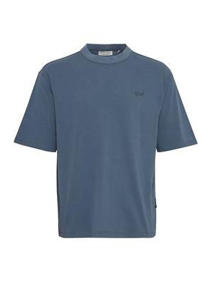 Casual Friday CFTue relaxed fit tee with chest pr: China Blue | Freewear