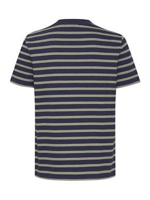 Casual Friday CFThor structured striped tee:T-Shir Vetiver | Freewear CFThor structured striped tee:T-Shir - www.freewear.nl - Freewear