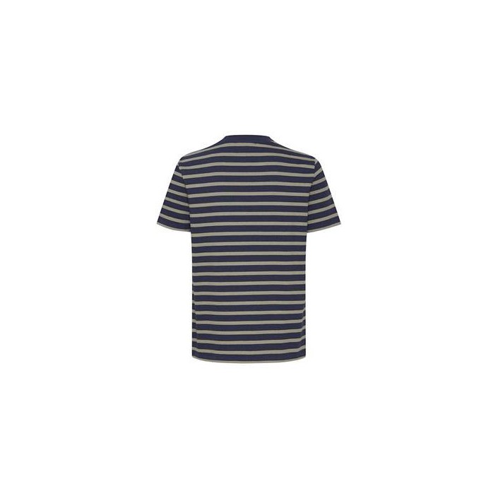 Casual Friday CFThor structured striped tee:T-Shir Vetiver | Freewear CFThor structured striped tee:T-Shir - www.freewear.nl - Freewear