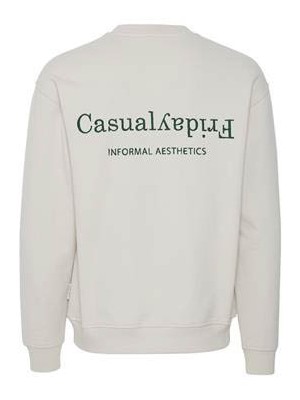 Casual Friday CFSage with back embroidery:Sweatshi Pumice Stone | Freewear CFSage with back embroidery:Sweatshi - www.freewear.nl - Freewear