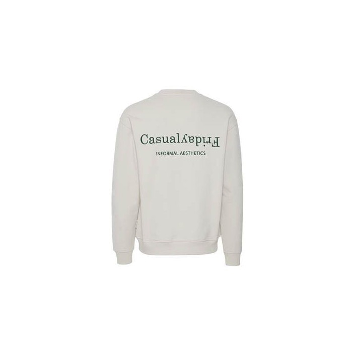 Casual Friday CFSage with back embroidery:Sweatshi Pumice Stone | Freewear CFSage with back embroidery:Sweatshi - www.freewear.nl - Freewear
