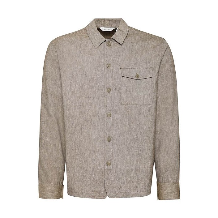 Casual Friday CFAUGUSTO 0066 linen mix overshirt:S Kangaroo Melange | Freewear CFAUGUSTO 0066 linen mix overshirt:S - www.freewear.nl - Freewear