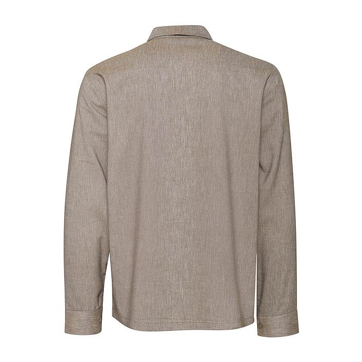 Casual Friday CFAUGUSTO 0066 linen mix overshirt:S Kangaroo Melange | Freewear CFAUGUSTO 0066 linen mix overshirt:S - www.freewear.nl - Freewear