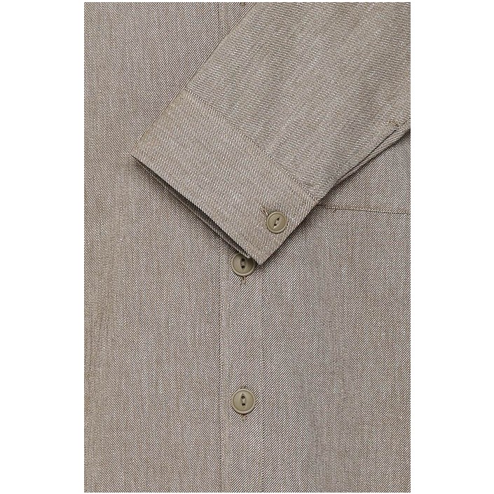Casual Friday CFAUGUSTO 0066 linen mix overshirt:S Kangaroo Melange | Freewear CFAUGUSTO 0066 linen mix overshirt:S - www.freewear.nl - Freewear